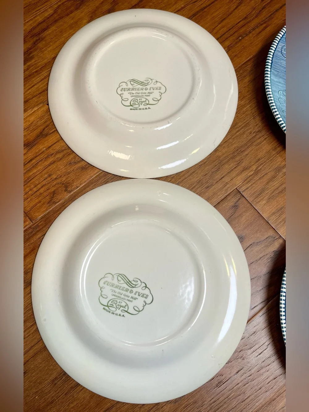 Vintage Currier & Ives Royal China Dinner Plate Old Grist Mill